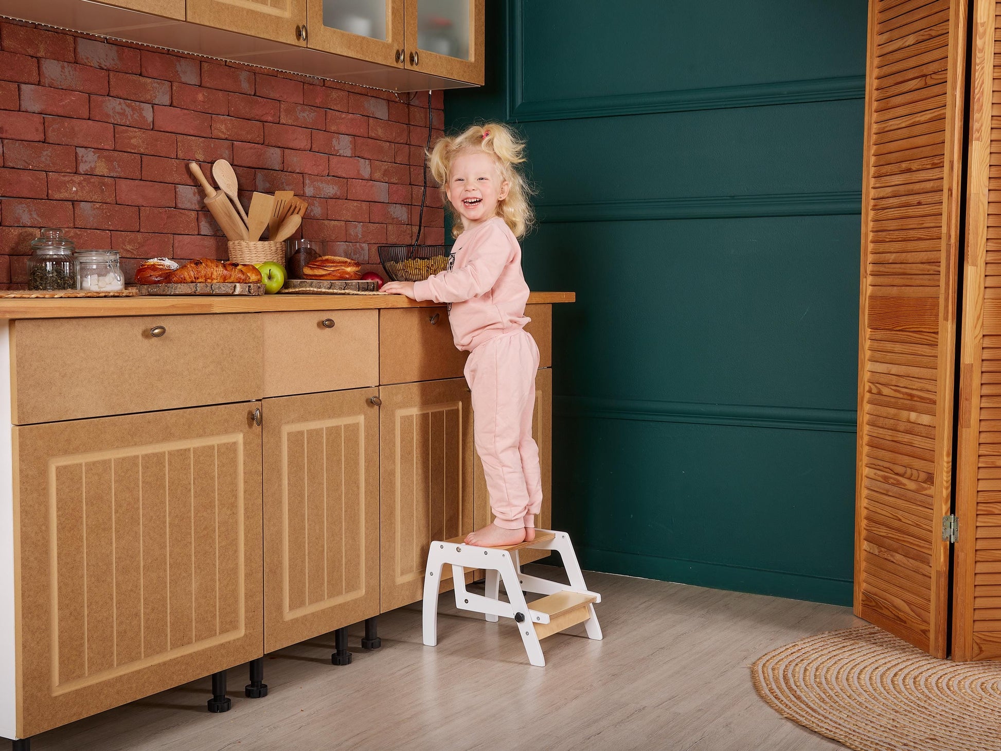 8in1 Convertible Toddler Tower with Seatback, Kitchen Tower for Learning, Tower Toddler Table, Kitchen Help Tower, Toddler tower Slide